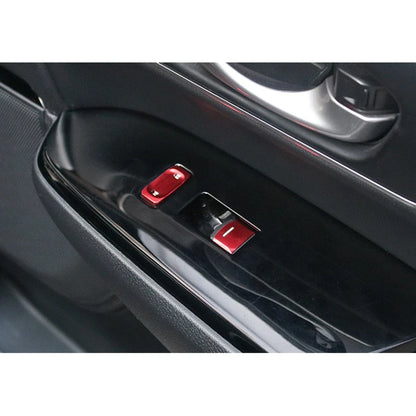 Red Door Armrest Window Switch Cover Trim for Honda CR-V (2017-2019)