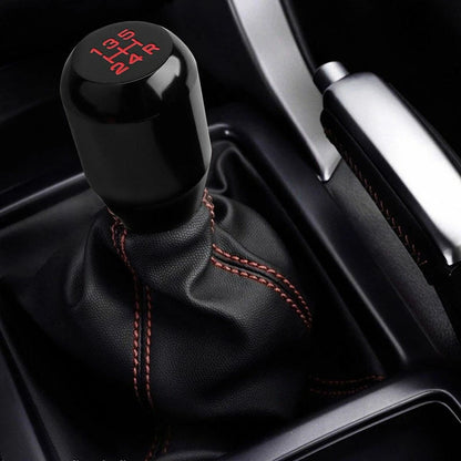 5 Speed Manual Shift Knob for Universal Car - Black Aluminum
