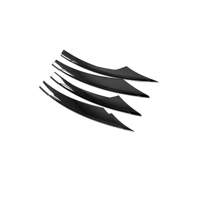 4 x Glossy Black Front Fog Light Eyebrow Covers for Benz E Class W213 (2021-23)