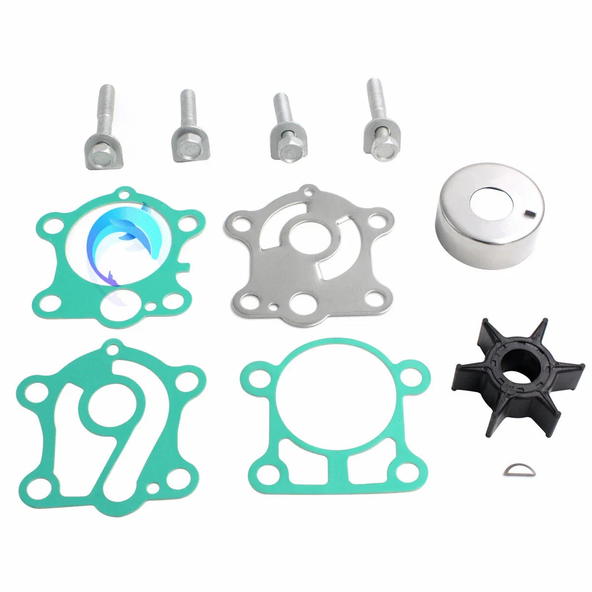 Outboard Water Pump Impeller Kit for Yamaha 25/30 HP Boat Motor
