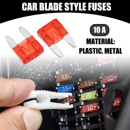 5 Pcs Mini 10AMP APM/ATM Blade Fuses for Car Short Circuit Protection