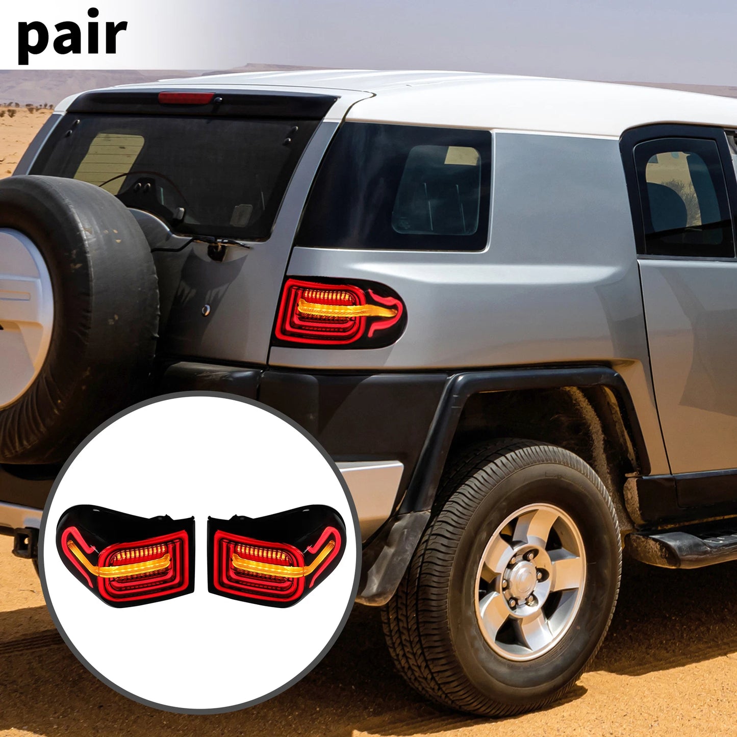 OLED Tail Lights Assembly for Toyota FJ Cruiser (2007-2014)
