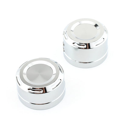 2 x Chrome Rear Axle Cover Caps for Harley Softail (2018-2023)