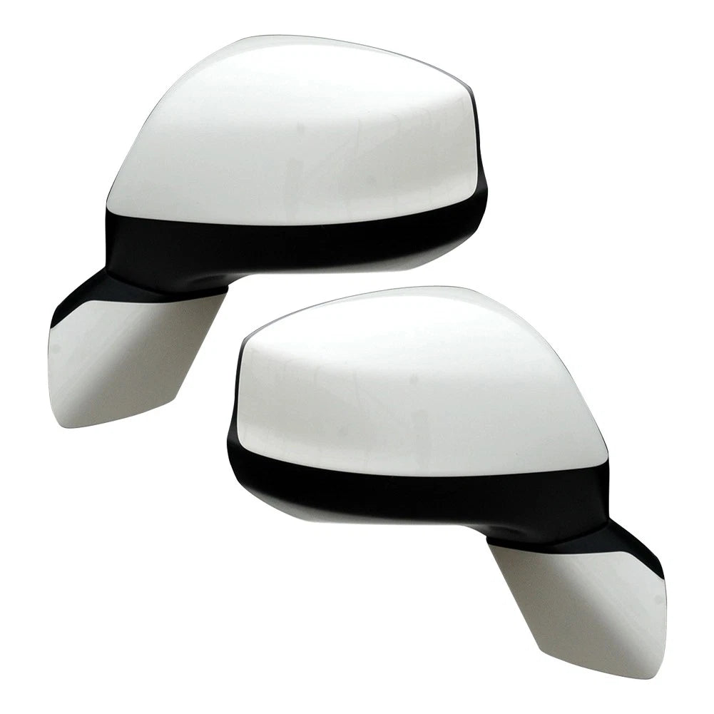 Car Side Mirrors 1 Pair for Honda Civic (2012-2015) White Rear View
