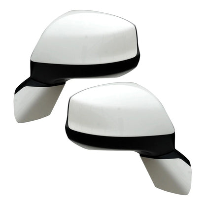Car Side Mirrors 1 Pair for Honda Civic (2012-2015) White Rear View