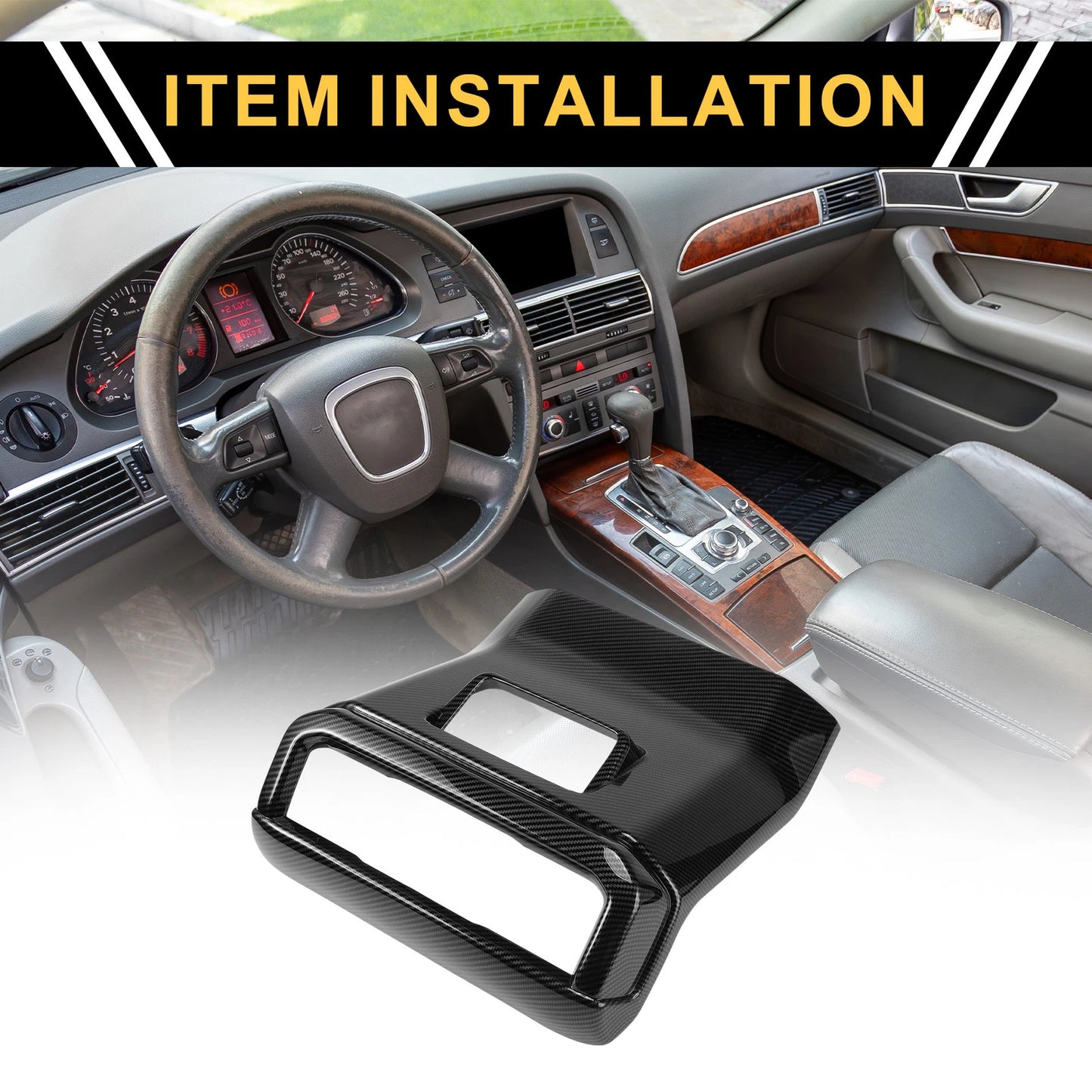 Car Rear A/C Air Conditioning Outlet Vent Trim for Ford F-150 (2021-2024)