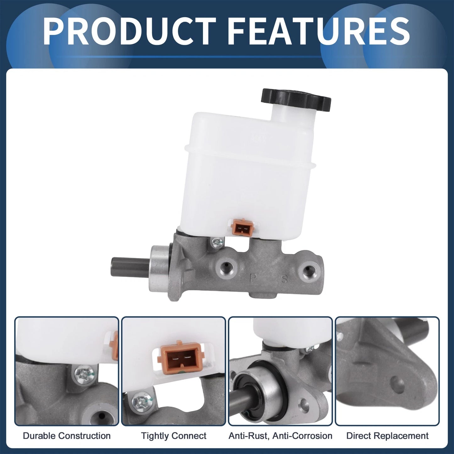 Brake Master Cylinder with Reservoir for Hyundai Santa Fe (2006-2009)
