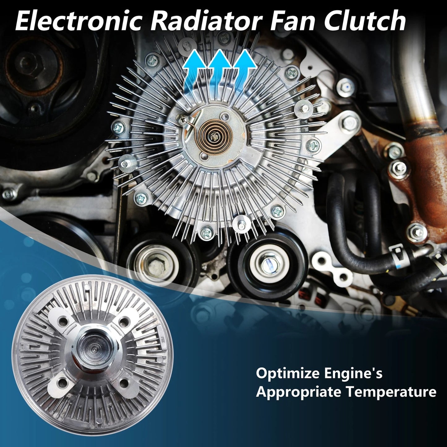 Engine Cooling Fan Clutch V8 6.0L for Chevrolet Silverado 1500 (2011 - 2013)