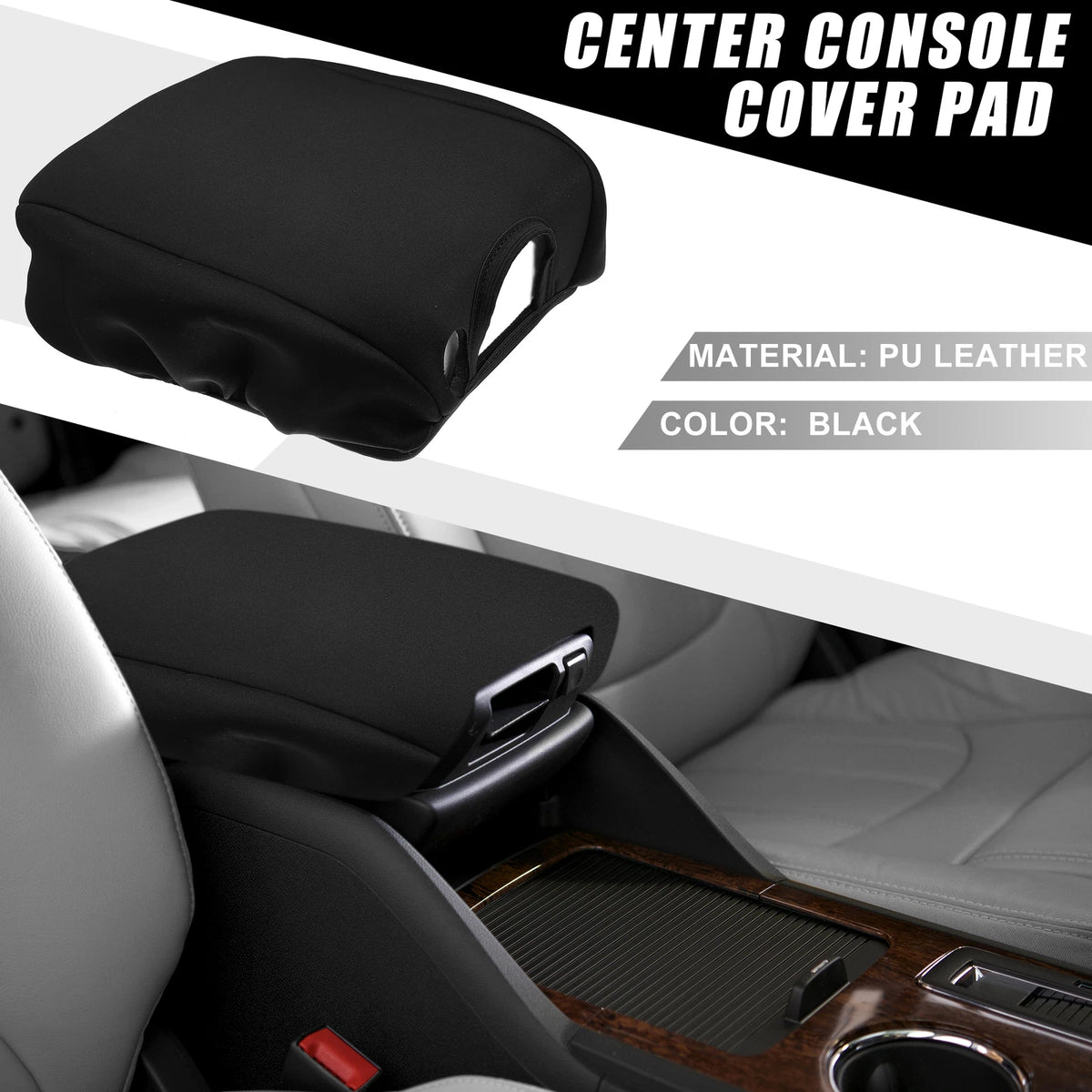 Auto Center Console Pad Armrest Cover for Jeep Wrangler JL/JLU (2018-2023)