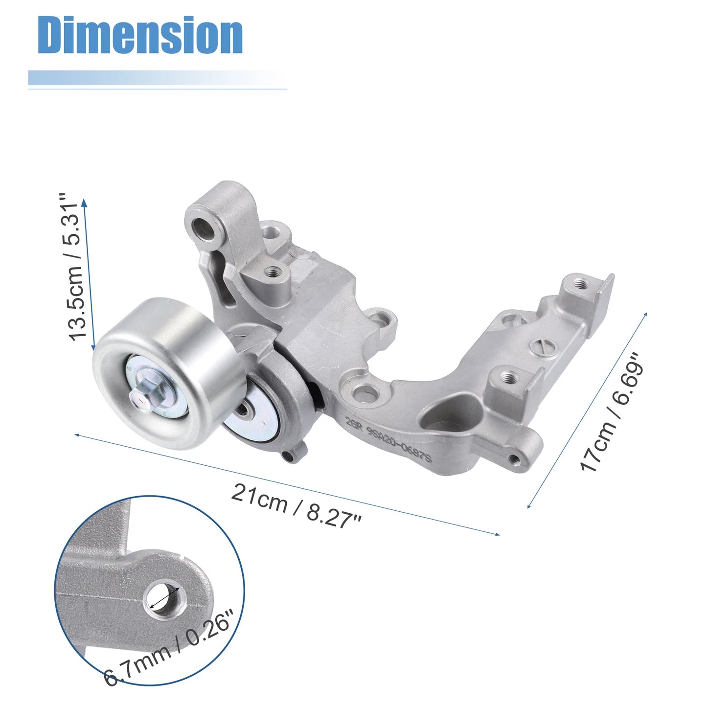 Belt Tensioner Pulley Assembly for Toyota 4Runner, FJ, Tacoma, Tundra (2003-2023)