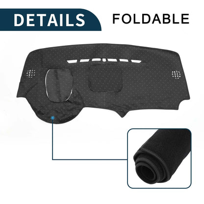 Dashboard Cover Mat for Peugeot 3008 (2013-2015) Sun Protector Black