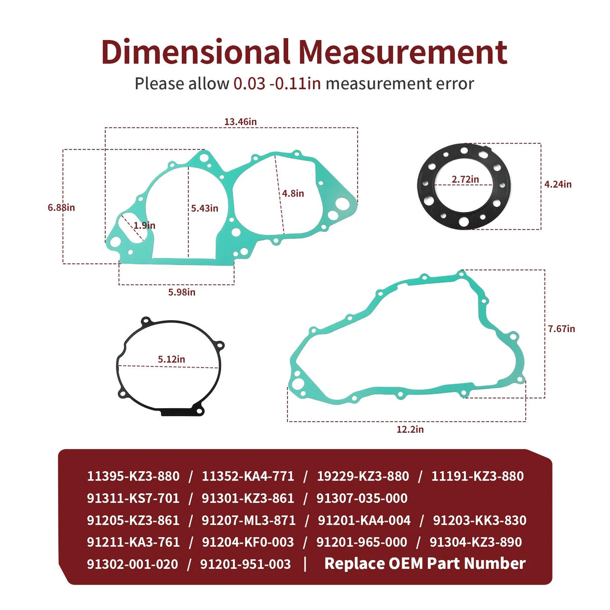 Gasket & Oil Seal for Honda CR250R (1992–2001)