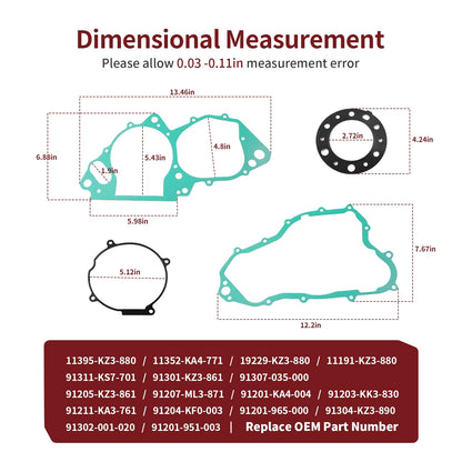 Gasket & Oil Seal for Honda CR250R (1992–2001)