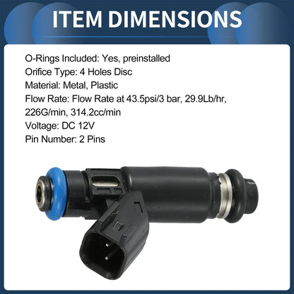 Fuel Injectors 8 x for GMC Sierra 1500 (2002-2005)