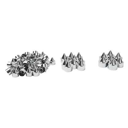 62X Engine Bolt Chrome Cap Kit for Harley Touring Road King Softail Trike (18-24)