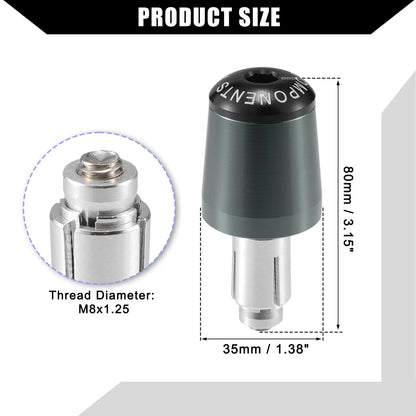Motorcycle Handlebar End Plug Grips 7/8" for Honda