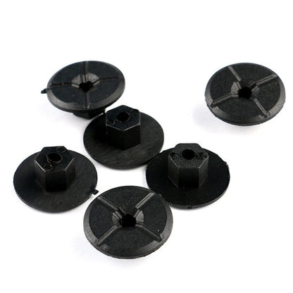 Pack of 10 Black Liner Plastic Nuts for Mercedes W201 (1982–1993)