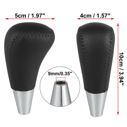 Gear Shift Knob Black Faux Leather for Toyota/Lexus