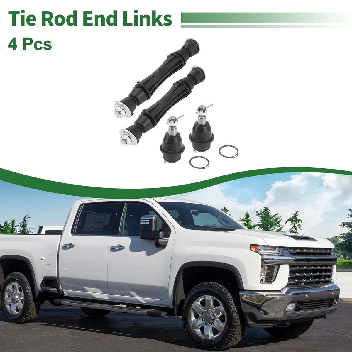4 x Front Suspension Kit Sway Bar Links & Lower Ball Joints for Chevrolet Tahoe