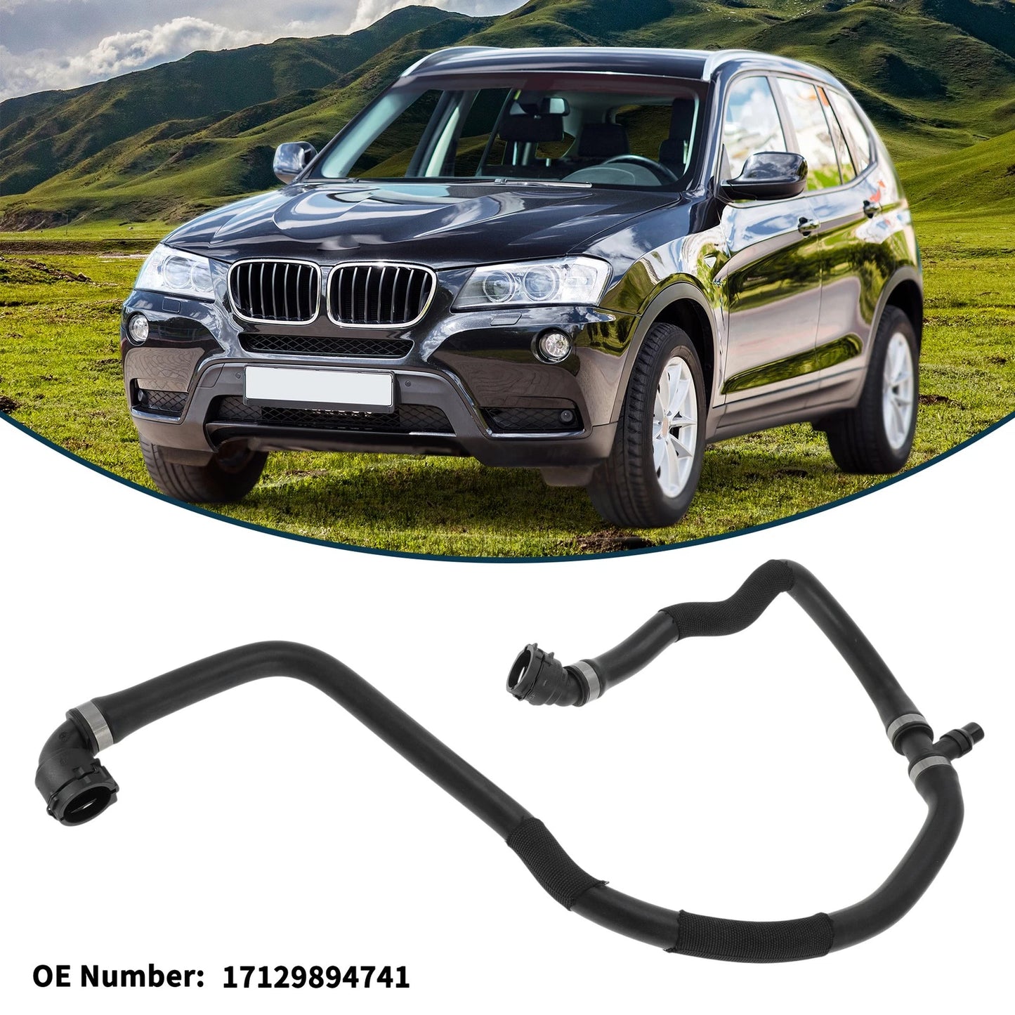 Radiator Hose 2.0L for BMW X3 Coolant Pipe (2017 - 2025)
