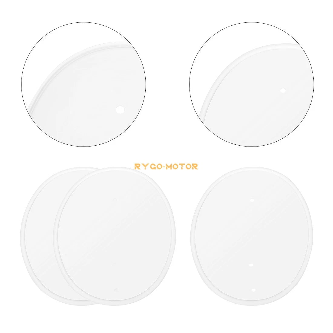 White Number Plate for Honda Z50 Z50R Brackets & Plastics (1979–1987)