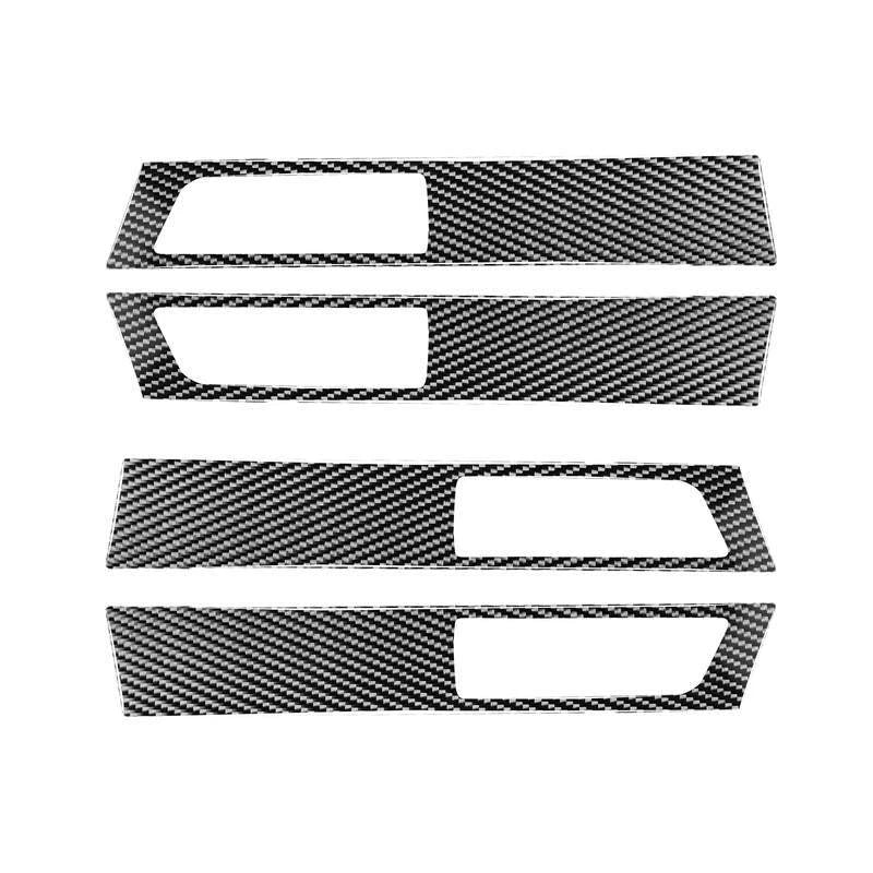 Carbon Fiber Inner Door Armrest Panel Trim For Land Rover Discovery 4 2010-2016
