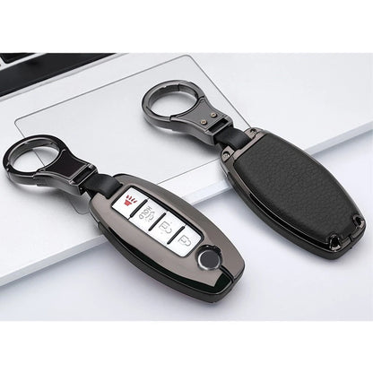 Leather Car Remote Control Key Case Cover for Nissan Infiniti