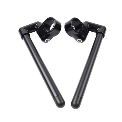 7/8" Black Clip-On Handlebar for Motorcycle Cafe Racer (Universal)
