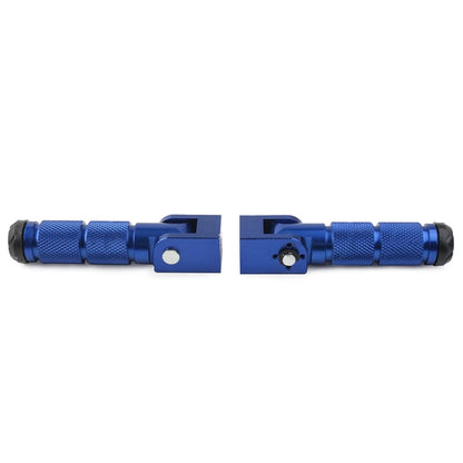 8mm Folding Footpegs for Electric Motor Bicycle ATV Blue