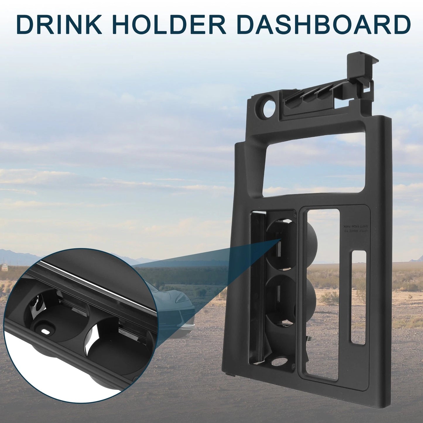 Cup Holder for Chevrolet Corvette Drink Holder Black