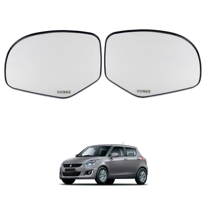 Side Mirror Glass Lens Rear View Pair Fits Suzuki Swift Hatchback 2010-17 New