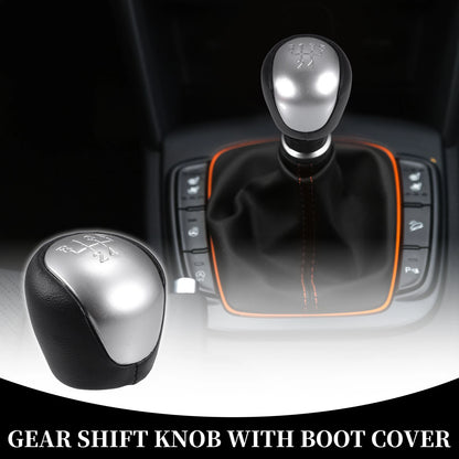 5 Speed Manual Gear Shift Knob for Hyundai IX35 (2009-2015) Black Leather