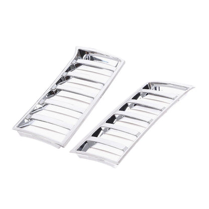 Silver Front Mesh Grill Molding Covers for Toyota Tundra (2022-2023)