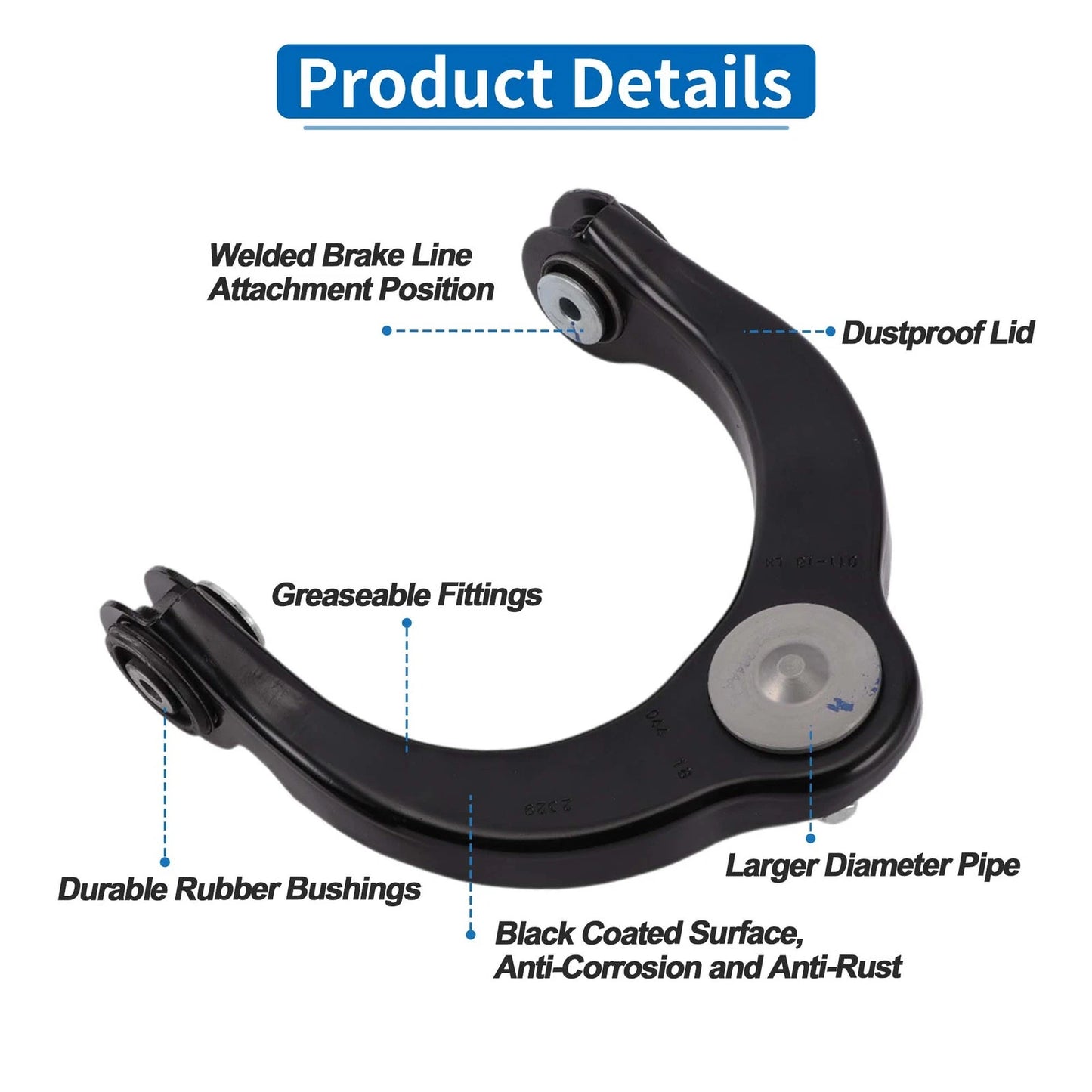 Rear Upper Control Arms with Ball Joints for Dodge Caliber (2007-2012)