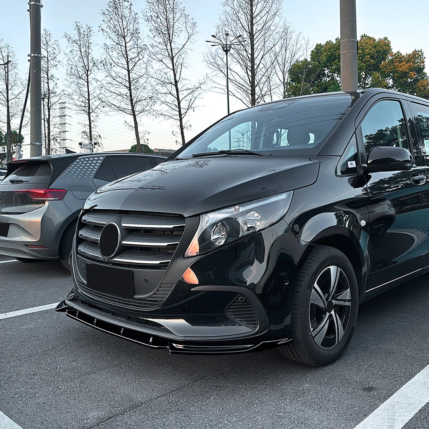 Front Spoiler Lip Splitter for Benz V Class (2024-2025)