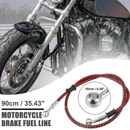 90cm / Motorcycle Braided Brake Clutch Oil Hoses Fitting Ends for Motorcycle