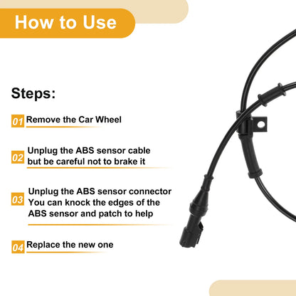 ABS Wheel Speed Sensor for Ford E-550 Super Duty (2003-2007)