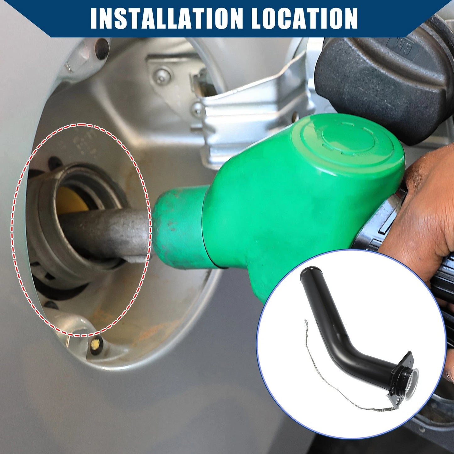 Fuel Filler Neck Pipe Replacement for Chevrolet C1500 C2500