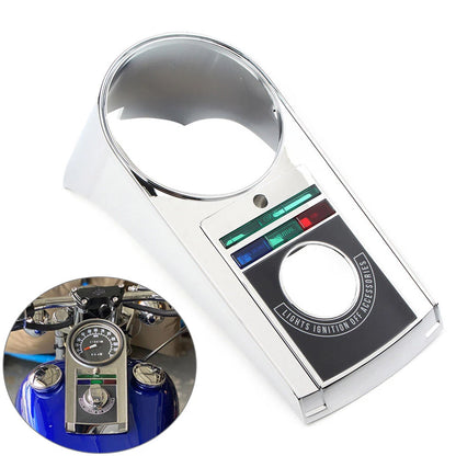 Speedometer Dash Panel Cover Kit for Harley Softail (1991-1995) Chrome