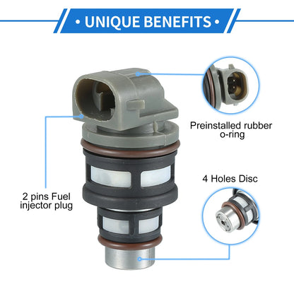 Fuel Injector 2 x Gray for Chevrolet Cavalier (1994-1997) 2.2L