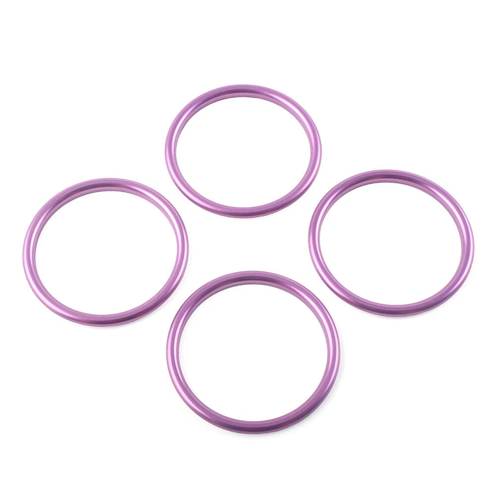 4x Air Condition Vent Outlet Trim Rings for Audi A1 S1 2010-2018 Purple