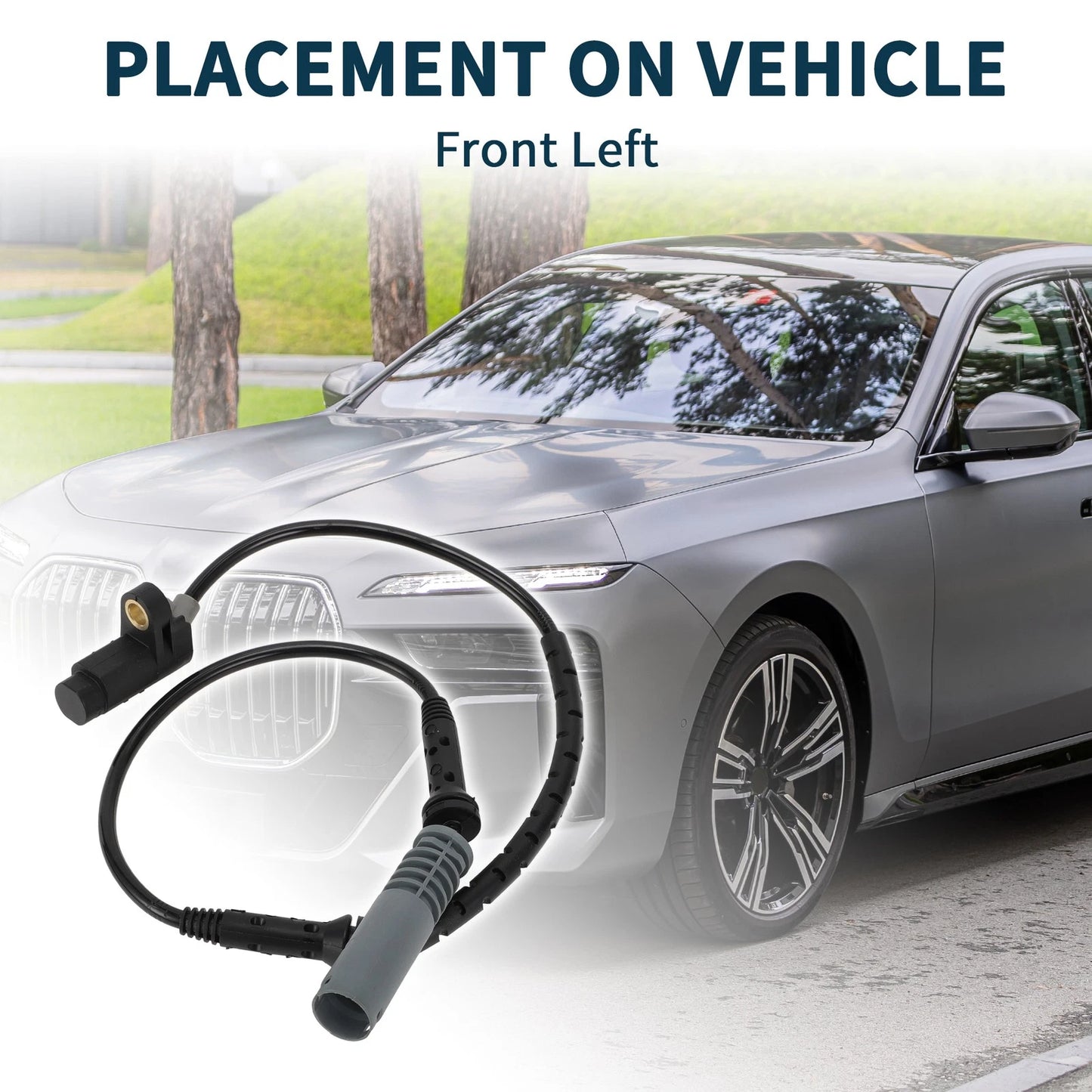 Front Left ABS Wheel Speed Sensor for BMW 740i (1995-1998)
