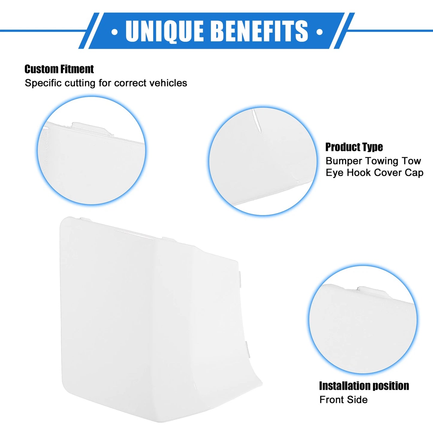 Front Bumper Tow Hook Cover for Subaru Impreza (2010-2014) White