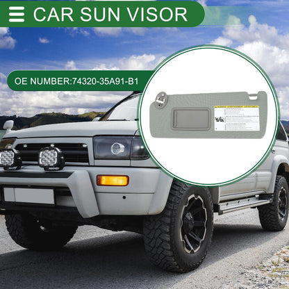 Left Driver Side Sun Visor for Toyota 4Runner (2010-2023) Gray
