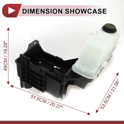 LH Coolant Expansion Overflow Tank w/ Cap for Ford F250 F350 (2011-2016)