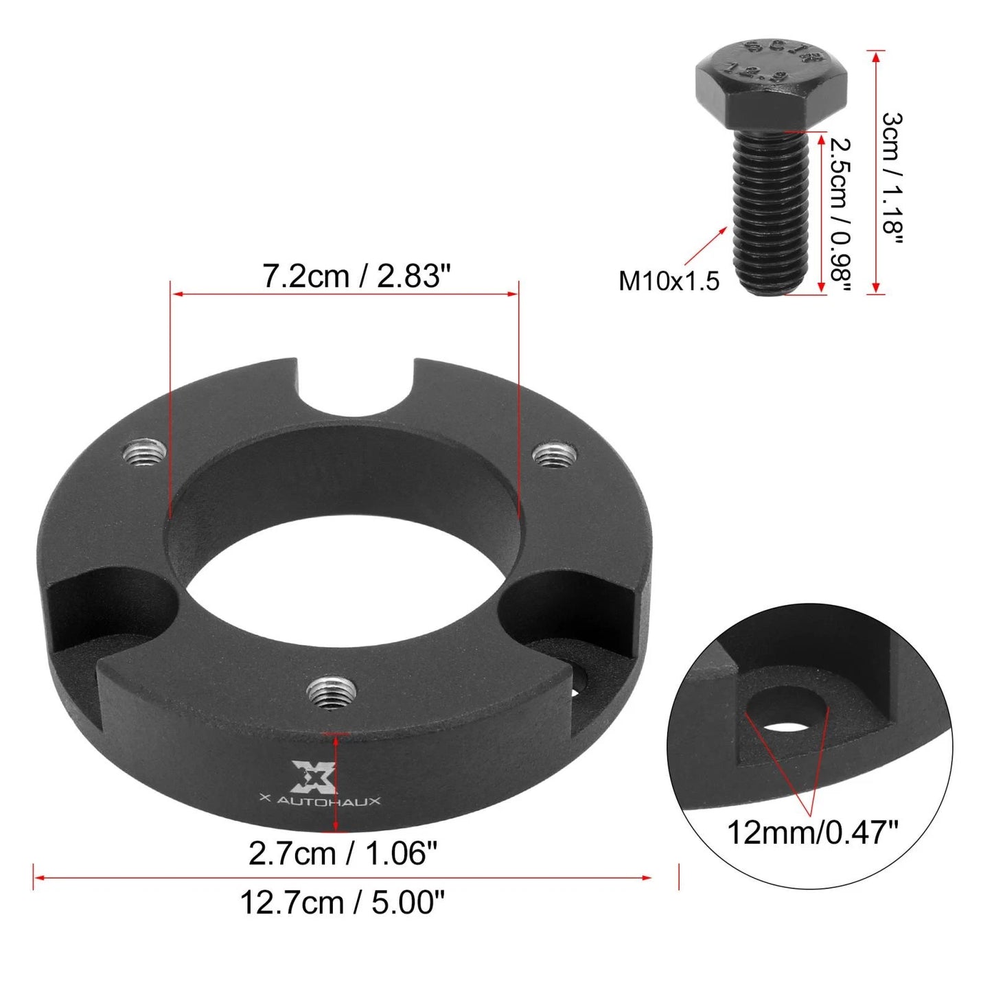 2" Front Leveling Lift Kit Strut Spacers for Toyota Tundra 2000-2006