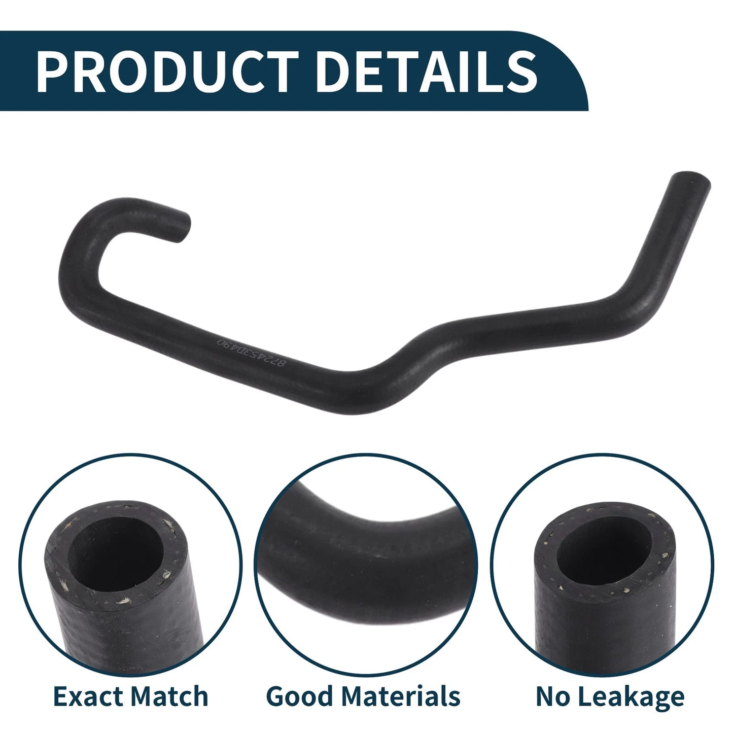 Radiator Hose for Toyota 4Runner 4.0L (2003-2010) - Heater Hose 2 x 872453D490