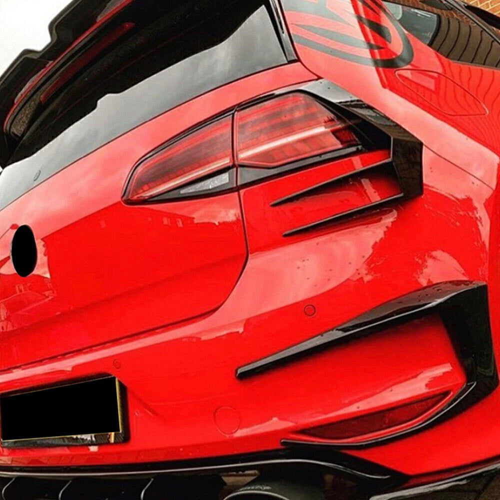 Rear Bumper Spoiler Fog Light Trim for VW Golf 7 GTI R GTD (2013-2016)