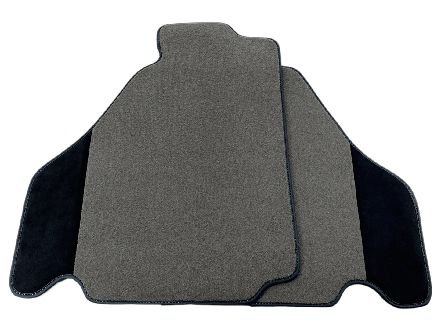 Gray Floor Mats for Ferrari F430 2004-2009 Carpet & Alcantara Leather 2 x