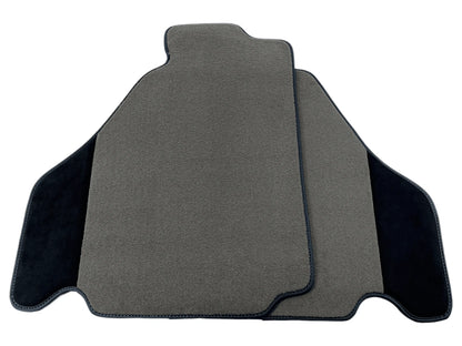 Gray Floor Mats for Ferrari F430 2004-2009 Carpet & Alcantara Leather 2 x